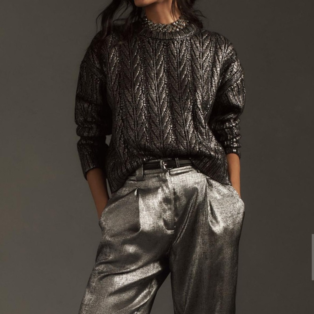 Anthropologie cable knit sweater.